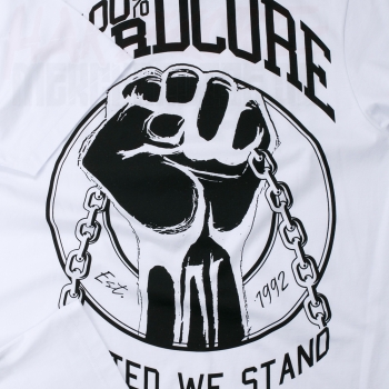 Hardcore Merchandise De Hardcore T Shirt Raise Your Fist White