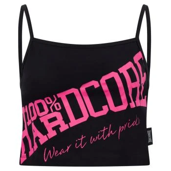 100% Hardcore Damen Tanktop "Tilted" Schwarz/Pink