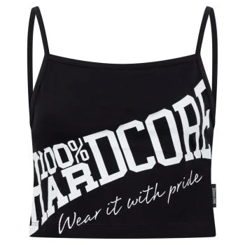 100% Hardcore Damen Tanktop "Tilted" Schwarz/Weiss