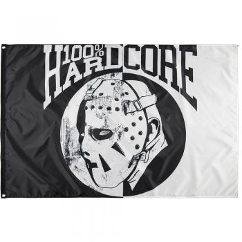100% Hardcore Hockey Mask Fahne