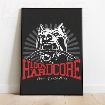 100 percent hardcore poster Dog-1