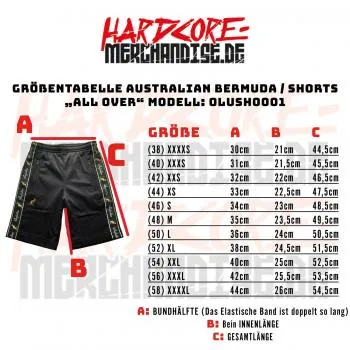 Australian Bermuda / Shorts All Over schwarz/weiss (3.0)