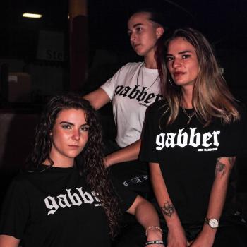 Gabber T-shirt silber