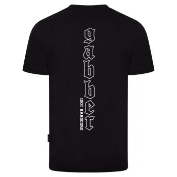 Gabber T-Shirt "Vertical" Schwarz-Weiss