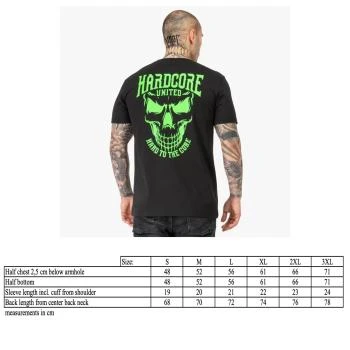 Hardcore United T-Shirt "Skully" black/green