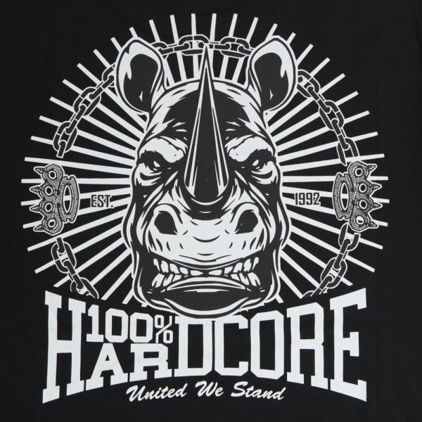 100% Hardcore T-Shirt "Rhino" back