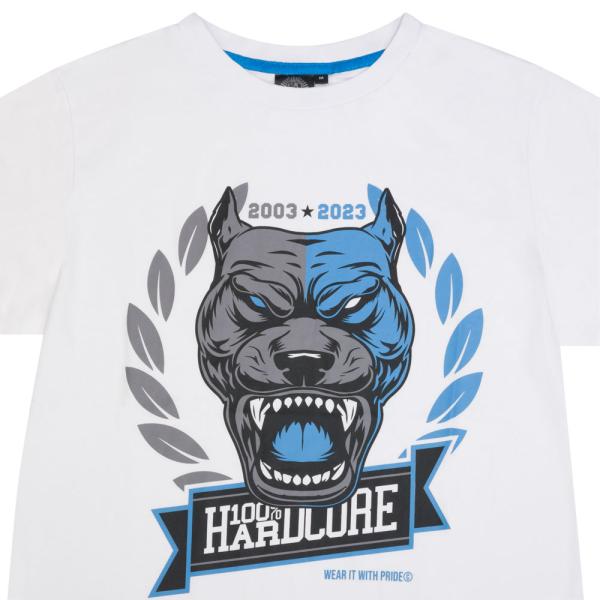 100% Hardcore T-shirt "Pride Dog" white