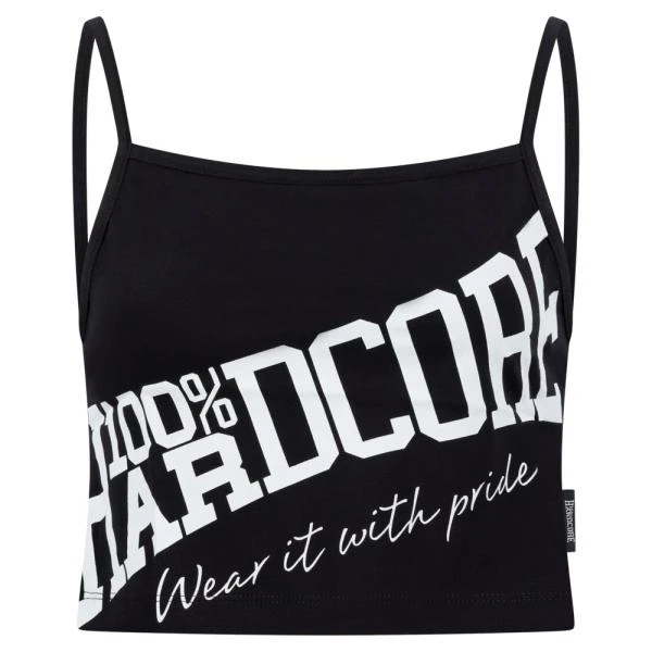 100% Hardcore Lady Tanktop "Tilted" black/white