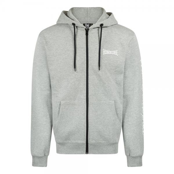 100-procent-hardcore-hooded-zipper-essential-grey-front