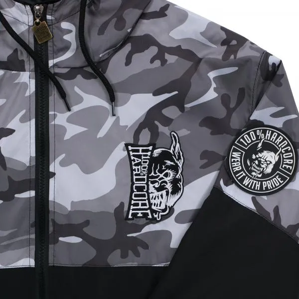 100 procent hardcore windbreaker detail