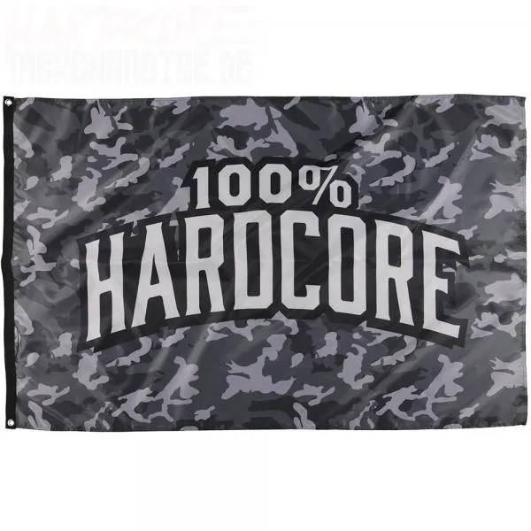 100% Hardcore Banner - Camou