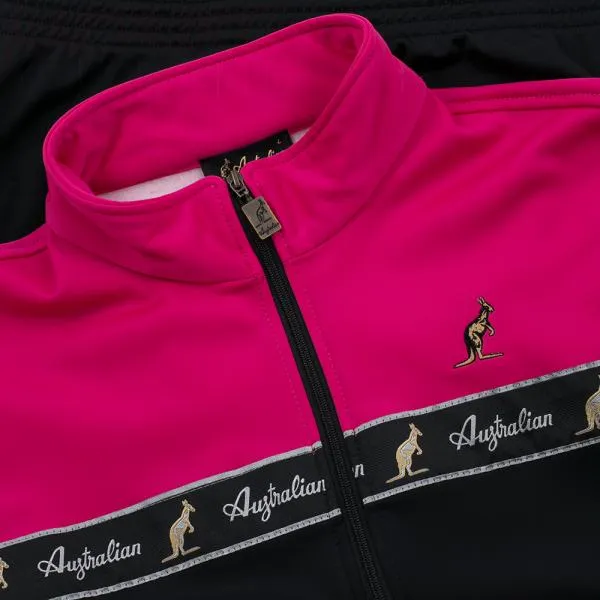 Australian Trackjacket "all over" black/pink (3.0)