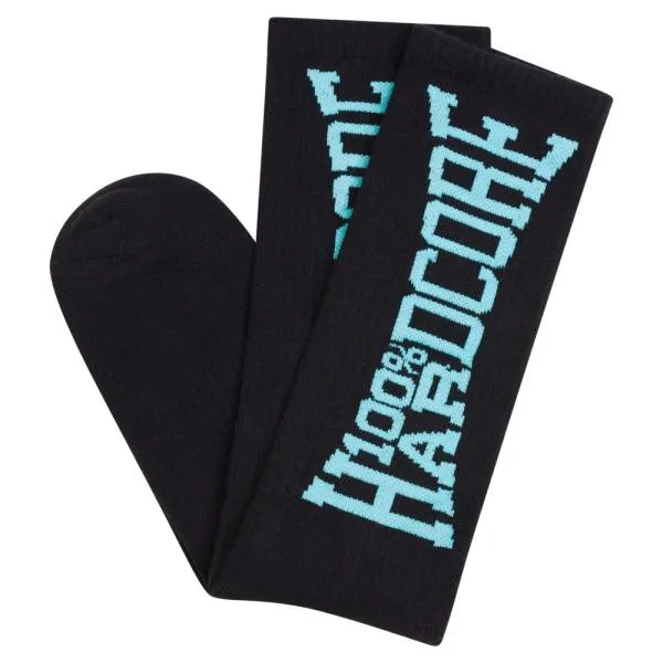 100_prozent_hardcore_socken_schwarz_blau_logo