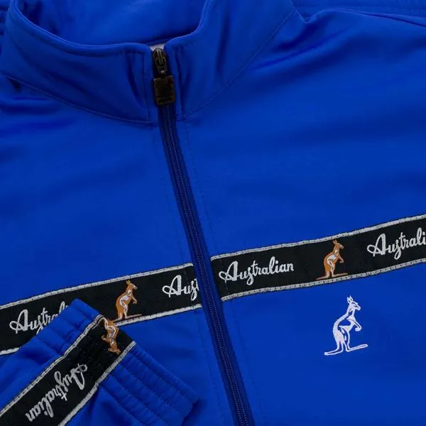 australian trainingsjacke blau detail