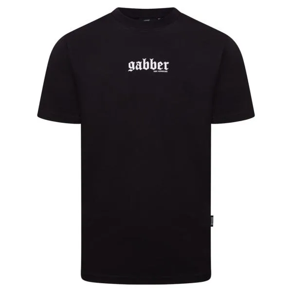 Gabber T-Shirt "Vertical" Schwarz-Weiss