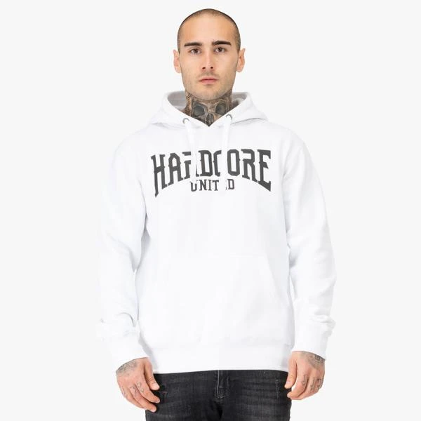 hardcore_united_hoodie_corey_white_front_logo_2