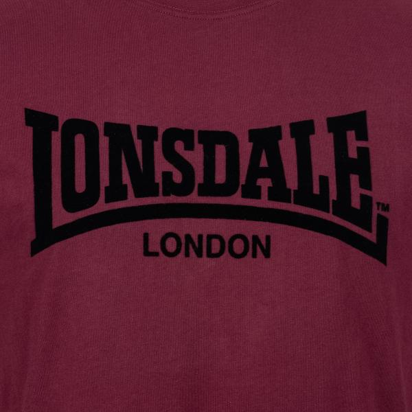 Lonsdale T-Shirt "one tone" oxblood/black
